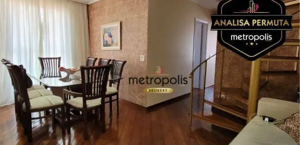 Cobertura com 3 Quartos à venda, 172m² no Santa Paula, São Caetano do Sul