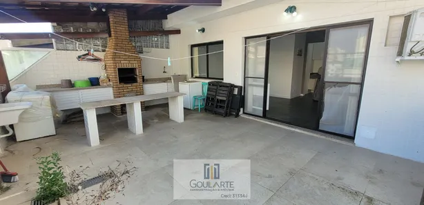 Cobertura com 2 Quartos para alugar, 132m² no Jardim Las Palmas, Guarujá