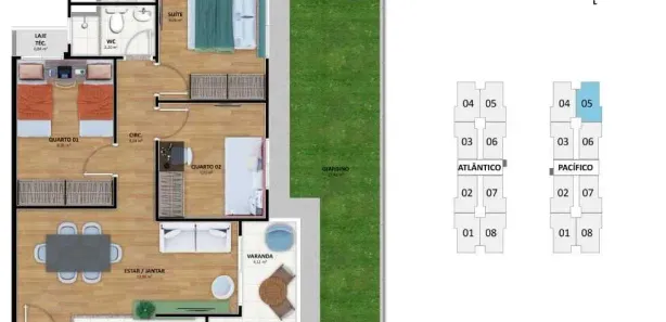 Apartamento com 2 Quartos à venda, 56m² no Atalaia, Aracaju