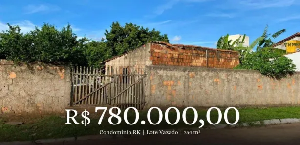 Terreno / Lote / Condomínio à venda, 754m² no Região dos Lagos, Brasília