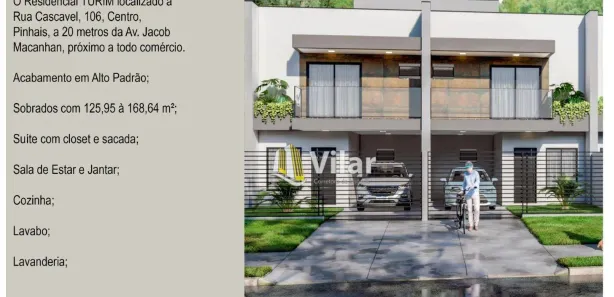 Casa de Condomínio com 3 Quartos à venda, 130m² no Alto Tarumã, Pinhais