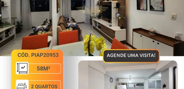 Apartamento com 2 Quartos à venda, 58m² no Pernambués, Salvador