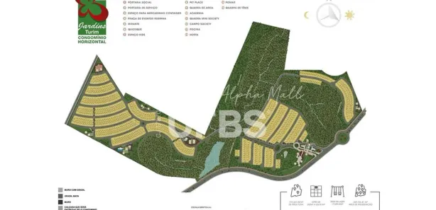 Terreno / Lote / Condomínio à venda, 256m² no Jardins Turim, Senador Canedo
