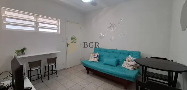 Apartamento com 2 Quartos para alugar, 55m² no Gonzaga, Santos