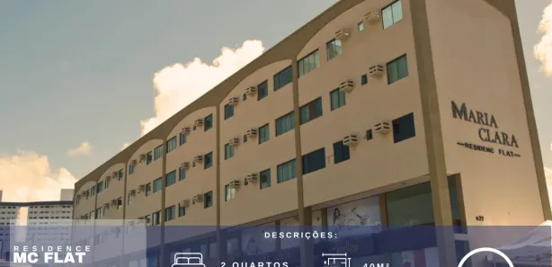Flat com 2 Quartos para alugar, 40m² no Capim Macio, Natal