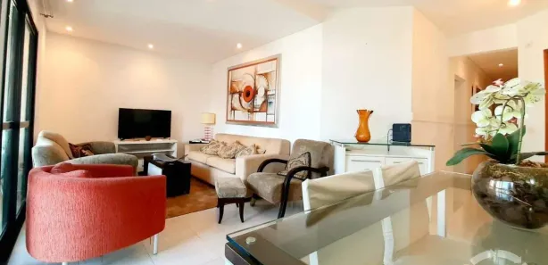 Apartamento com 3 Quartos para alugar, 110m² no José Menino, Santos