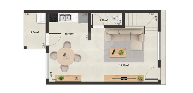 Casa de Condomínio com 2 Quartos à venda, 70m² no Morada da Granja, Barra Mansa