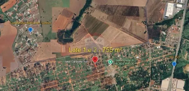 Terreno / Lote / Condomínio à venda, 755m² no Setor Garavelo Sul, Hidrolândia