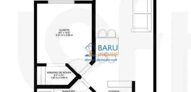Apartamento com 1 Quarto para alugar, 49m² no Santa Cecília, São Paulo