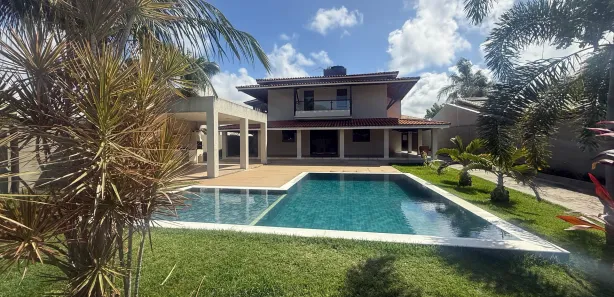 Casa de Condomínio com 4 Quartos para venda ou aluguel, 500m² no Busca Vida (Abrantes), Camaçari