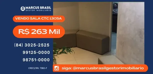 Conjunto Comercial / Sala à venda, 34m² no Lagoa Nova, Natal