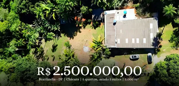 Fazenda / Sítio / Chácara com 5 Quartos à venda, 5000000m² no Brazlândia, Brasília