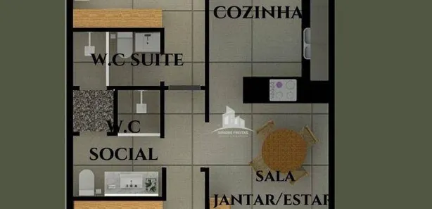 Casa de Condomínio com 2 Quartos à venda, 82m² no Bairro de Fátima (Califórnia da Barra), Barra do Piraí