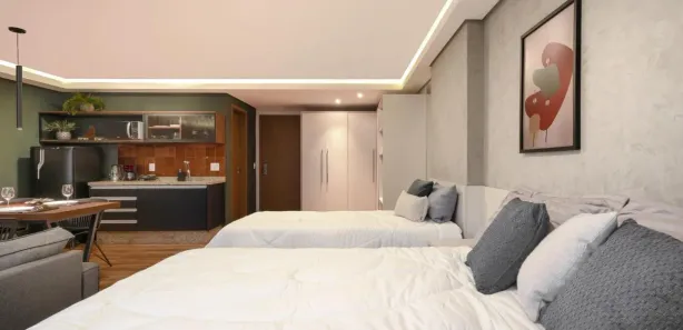 Flat com 1 Quarto à venda, 49m² no Chácara Cachoeira, Campo Grande