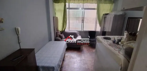 Kitnet com 1 Quarto à venda, 24m² no Gonzaga, Santos