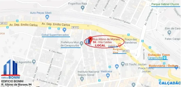 Conjunto Comercial / Sala para alugar, 24m² no Vila Caldas, Carapicuíba