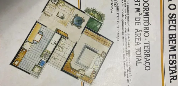 Flat com 1 Quarto à venda, 42m² no Anhangabaú, Jundiaí