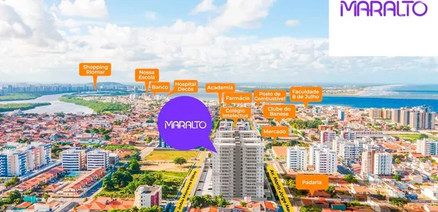 Apartamento com 2 Quartos à venda, 56m² no Coroa do Meio, Aracaju