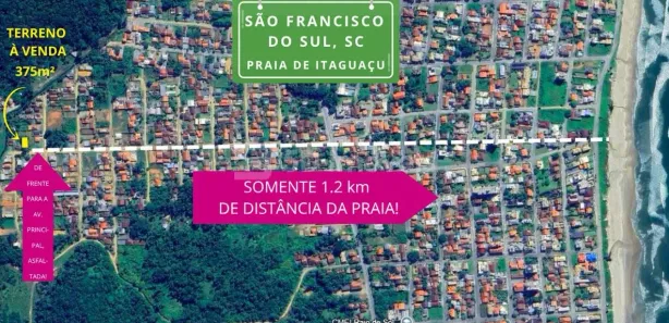 Terreno / Lote / Condomínio à venda, 378m² no Do Ubatuba, São Francisco do Sul