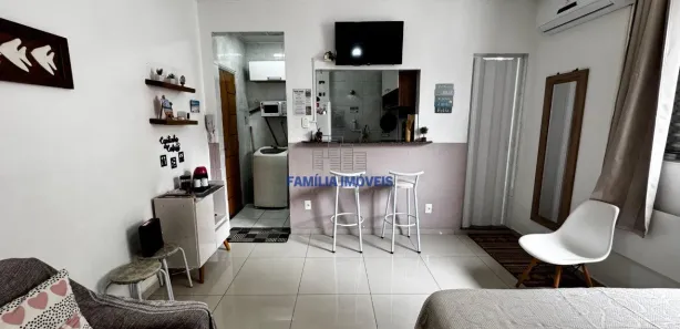 Kitnet à venda, 24m² no José Menino, Santos