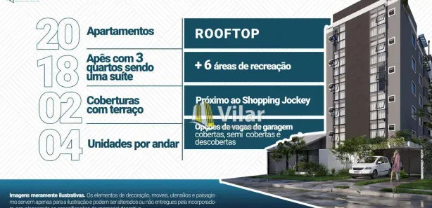 Apartamento com 3 Quartos à venda, 77m² no Centro, Pinhais