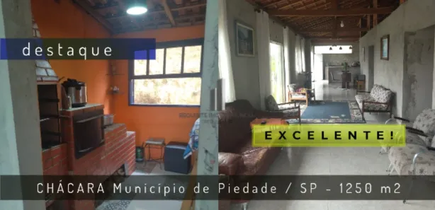 Fazenda / Sítio / Chácara com 3 Quartos à venda, 1250m² no Centro, Piedade
