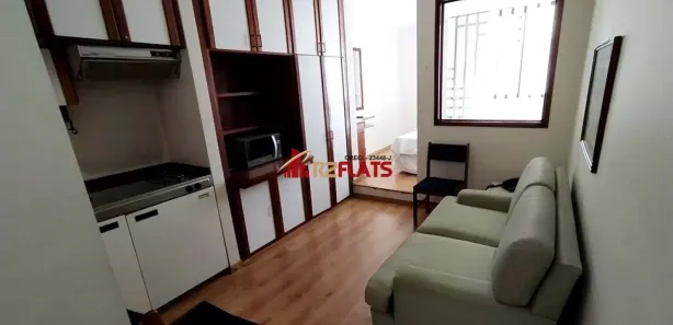 Flat com 1 Quarto para alugar, 34m² no Cerqueira César, São Paulo