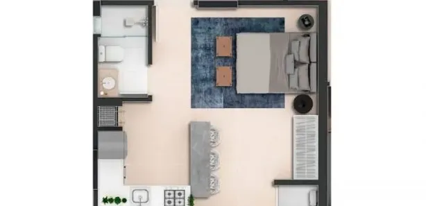 Flat com 1 Quarto à venda, 34m² no Anita Garibaldi, Joinville