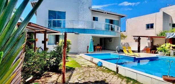 Casa de Condomínio com 4 Quartos para venda ou aluguel, 398m² no Busca Vida (Abrantes), Camaçari