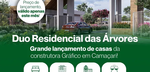 Casa de Condomínio com 3 Quartos à venda, 100m² no Centro, Camaçari