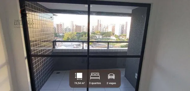 Apartamento com 3 Quartos para alugar, 75m² no Meireles, Fortaleza