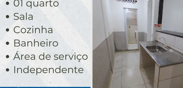 Casa com 1 Quarto para alugar, 50m² no BNH, Mesquita