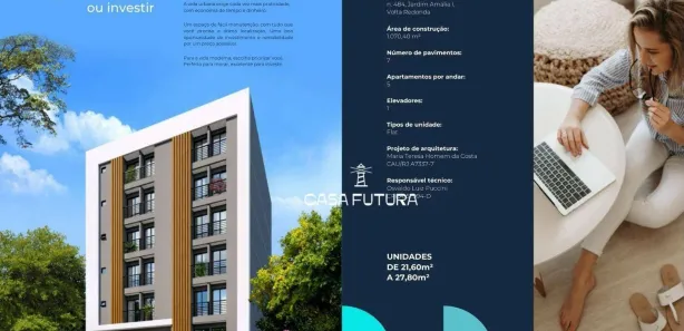 Flat com 1 Quarto à venda, 22m² no Jardim Amália, Volta Redonda