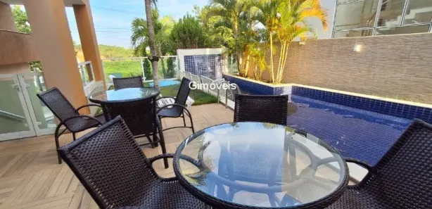 Casa de Condomínio com 4 Quartos para venda ou aluguel, 281m² no Alphaville (Abrantes), Camaçari