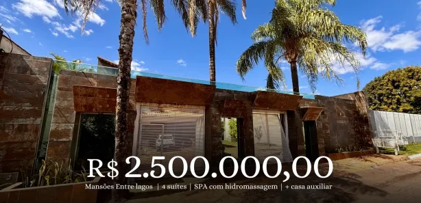 Casa de Condomínio com 7 Quartos à venda, 1200m² no Região dos Lagos, Brasília