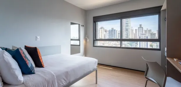 Apartamento com 1 Quarto para alugar, 24m² no Perdizes, São Paulo