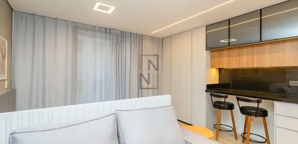 Studio com 1 Quarto para alugar, 29m² no Centro, Curitiba