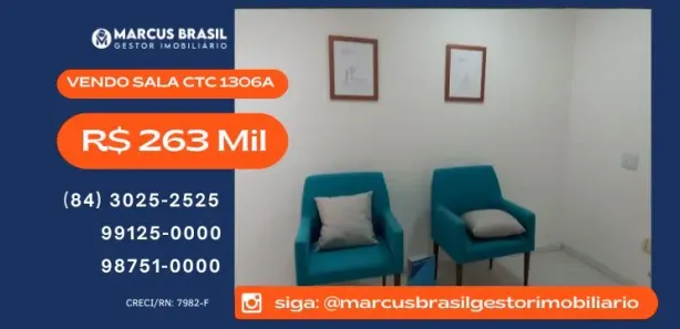 Conjunto Comercial / Sala à venda, 33m² no Lagoa Nova, Natal