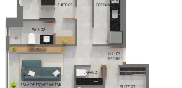 Apartamento com 3 Quartos à venda, 98m² no Jardim Oceania, João Pessoa