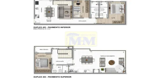 Apartamento com 2 Quartos à venda, 81m² no Emiliano Perneta, Pinhais