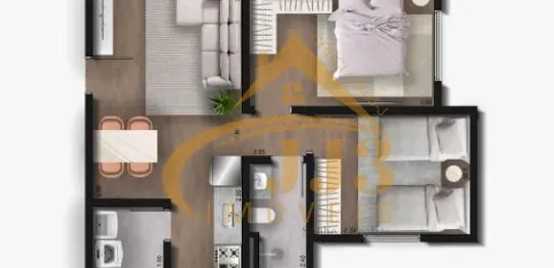Apartamento com 1 Quarto à venda, 44m² no Vossoroca, Votorantim