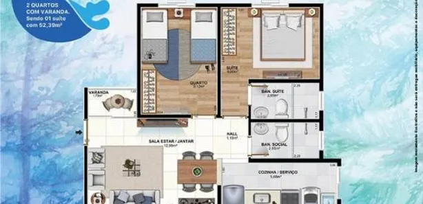 Apartamento com 2 Quartos à venda, 53m² no Duarte Silveira, Petrópolis