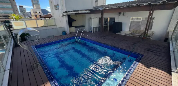 Cobertura com 3 Quartos para alugar, 180m² no Enseada, Guarujá
