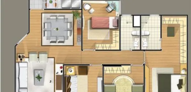 Apartamento com 4 Quartos à venda, 105m² no Vila Costa, Taubaté