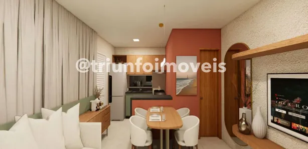 Casa de Condomínio com 2 Quartos à venda, 52m² no Dirceu Arcoverde, Parnaíba