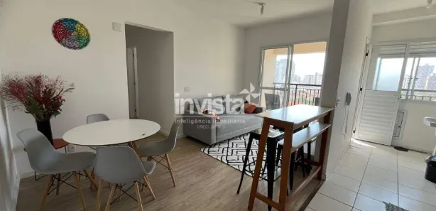Apartamento com 2 Quartos para alugar, 62m² no Marapé, Santos
