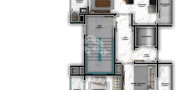 Cobertura com 3 Quartos à venda, 162m² no Saguaçu, Joinville