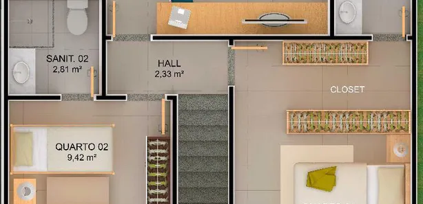 Sobrado com 3 Quartos à venda, 105m² no Ipitanga, Lauro de Freitas