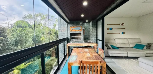 Apartamento com 3 Quartos para alugar, 105m² no Riviera, Bertioga