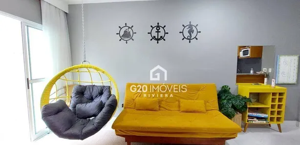 Apartamento com 1 Quarto para venda ou aluguel, 40m² no Riviera, Bertioga